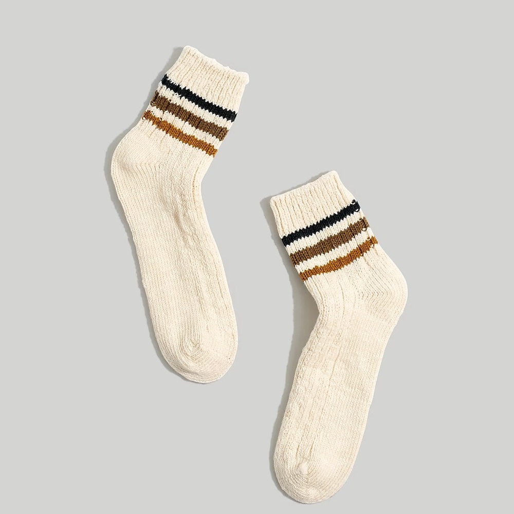 NWT Athletic Stripe Camp Socks
